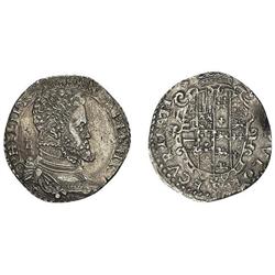 1/2 Ducado. NÁPOLES. IBR. AR. IBR detrás busto. Pátina. Vti-349. MBC+.