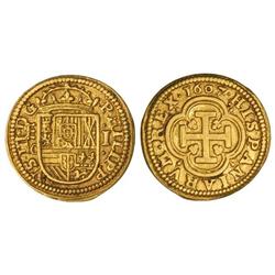 1 Escudo. 1607. SEGOVIA. C. Anv.: PHILIPP-VS¶III¶D G. MUY RARA. Cal-59. MBC+.