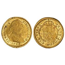 1 Escudo. 1789. POPAYÁN. S.F. Restos de brillo original. Acuñación algo floja, normal en esta ceca.