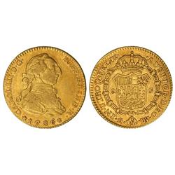 2 Escudos. 1786/4. MADRID. D.V./J.D. ESCASA. Cal-457. MBC/MBC+.