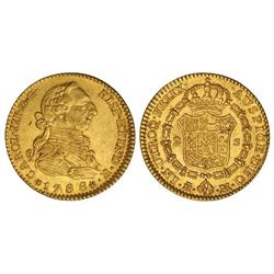 2 Escudos. 1788. MADRID. M. Restos de brillo original. Cal-459. EBC.