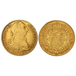 4 Escudos. 1786. MADRID. D.V. Cal-311. MBC-.