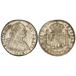 8 Reales. 1802. MÉXICO. F.T. (Pequeños golpecitos en anverso). Cal-698. MBC+.