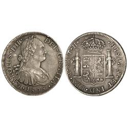8 Reales. 1808. MÉXICO. T.H. Pátina. (Rayitas). Cal-709. MBC+/MBC.