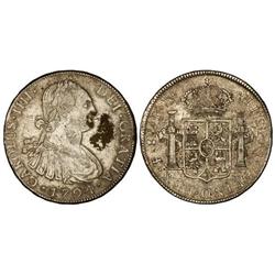 8 Reales. 1794. POTOSÍ. P.R. (Rayitas y restos de adhesivo en anverso). Cal-715. MBC.