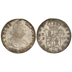 8 Reales. 1803. SEVILLA. C.N. (Leves golpecitos en canto). Cal-778. MBC+/EBC-.