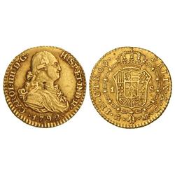 1 Escudo. 1792. MADRID. M.F. (Hojita en cuello). Cal-491. MBC+.