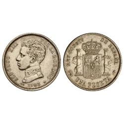 1 Peseta. 1903 (*19-03). S.M.-V. EBC-.