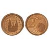 Image 1 : 2 Céntimos de Euro. 2.001. ERROR: Exceso de cobre en el canto. RARA. MBC+.