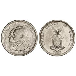 1 Peso. 1936. AR. Establecimiento Commonwealth-Roosevelt y Quezón. (Leves golpecitos). KM-177. EBC.