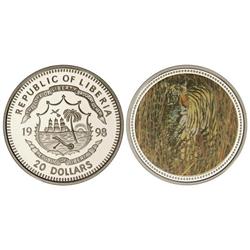 20 Dólares. 1998. AR. Tigre. Reverso imagen a todo color. KM-343. PROOF.