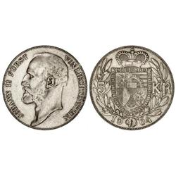 5 Coronas. 1904. PRÍNCIPE JUAN II. AR. Y-4. EBC-.