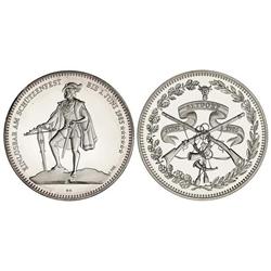 50 Francos. 1985. FESTIVAL DE TIRO: ALTDORF. AR. Tirada: 3.500 piezas. Con certificado. KM-S24. PROO