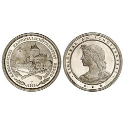 50 Francos. 1988. FESTIVAL DE TIRO: AARGALL. AR. Tirada: 3.000 piezas. KM-S30. PROOF.