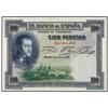 100 Pesetas. 1 Julio 1925. Felipe II. Serie E. Ed-C1; LB-107a. EBC. SPANISH BANK NOTES: CIVIL