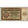 Image 1 : 50 Pesetas. 21 Noviembre 1936. Serie R. Ed-D21a; LB-222a. BC+. SPANISH BANK NOTES: ESTADO ESPA
