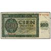 100 Pesetas. 21 Noviembre 1936. Catedral de Burgos. Serie W. Ed-D22a; LB-223a. BC+. SPANISH BA