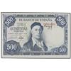 500 Pesetas. 22 Julio 1954. Zuloaga. S.Serie. ERROR firma del cajero impresa en parte superior. (Rot