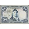 500 Pesetas. 22 Julio 1954. Zuloaga. Serie P. Ed-D69b; LB-278b. MBC. SPANISH BANK NOTES: ESTAD