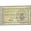 Image 1 : 1 Pesseta. Maig 1937. Aj. d´ABRERA. AT-1a; T-4a. SC.  PAPER MONEY OF THE CIVIL WAR: CATALUNYA