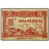 Image 1 : 1 Pesseta. 1 Juny 1937. Aj. d´ALCANAR. ESCASO. AT-73; T-96. MBC+. PAPER MONEY OF THE CIVIL WAR