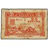25 Cèntims. 1 Juny 1937. Aj. d´ALCANAR. (Roturas reparadas con cinta adhesiva). ESCASO. AT-75; T-98.