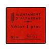 Image 1 : 1 Pesseta. S/F. Aj. d´ALFARRÀS. MUY ESCASO. AT-100; T-124. EBC. PAPER MONEY OF THE CIVIL WAR: