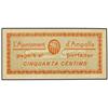 Image 1 : 50 Cèntims. Setembre 1937. Aj. d´AMPOLLA. ESCASO. AT-152a; T-208a. SC. PAPER MONEY OF THE CIVI
