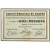 Image 1 : 1 Pesseta. 15 Juliol 1937. C.M. de BEGUDÀ. (Sucio). AT-336; T-401. MBC+. PAPER MONEY OF THE CI