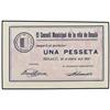 Image 1 : Lote 4 billetes 50 Cèntims (2) y 1 Pesseta (2). 10 Abril 1937. C.M. de BESALÚ. AT-428a, 429a; T-504a