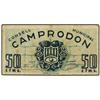 Image 1 : 50 Cèntims. S/F. C.M. de CAMPRODON. MUY ESCASO. AT-633; T-738. MBC. PAPER MONEY OF THE CIVIL W