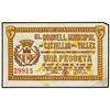 Image 1 : 1 Pesseta. 19 Març 1937. C.M. de CASTELLAR DEL VALLÈS. AT-691; T-808. MBC+. PAPER MONEY OF THE
