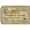 Image 1 : 50 Cèntims. 30 Abril 1937. Aj. de CASTELLVÍ DE LA MARCA. (Pequeñas roturas). ESCASO. AT-781; T-904.