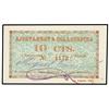 Image 1 : 10 Cèntims. S/F. Aj. de COLLSUSPINA. ESCASA. AT-863; T-1001. EBC+. PAPER MONEY OF THE CIVIL WA