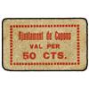 Image 1 : 50 Cèntims. S/F. Aj. de COPONS. (Sucio). ESCASO. AT-870; T-1008. MBC+. PAPER MONEY OF THE CIVI