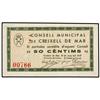 Image 1 : 50 Cèntims. 10 Juny 1937. C.M. de CREIXELL DE MAR. AT-901; T-1039. MBC+. PAPER MONEY OF THE CI
