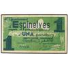 Image 1 : 1 Pesseta. 2 Juliol 1937. Aj. d´ESPINELVES. ESCASO. AT-945a; T-1082a. MBC+. PAPER MONEY OF THE