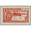 Image 1 : 1 Pesseta. S/F. C.M. de L´ESTANY. AT-968; T-1115. EBC+. PAPER MONEY OF THE CIVIL WAR: CATALUNY