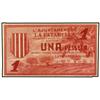Image 1 : 1 Pesseta. 6 Juliol 1937. Aj. de LA FATARELLA. AT-997b; T-1156b. EBC. PAPER MONEY OF THE CIVIL