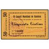 Image 1 : 50 Cèntims. Juny 1937. C.M. de GANDESA. Cartón. (Arruguitas). AT-1082; T-1253. SC. PAPER MONEY