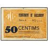 Image 1 : 50 Cèntims. Setembre 1937. Aj. de GISCLARENY. (Peqeuñas roturas). MUY ESCASA. AT-1135; T-1313. (MBC+
