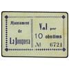 Image 1 : 10 Cèntims. S/F. Aj. de LA JONQUERA. Cartón. (Manchitas). ESCASO. AT-1280; T-1467. MBC+. PAPER