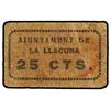 Image 1 : 25 Céntimos. S/F. Aj. de LA LLACUNA. Cartulina ¿satinada?. AT-1317; T-1503. MBC-. PAPER MONEY
