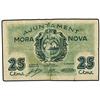 Image 1 : 25 Cèntims. S/F. Aj. de MORA LA NOVA. (Roturas. Reparaciones con adhesivo). AT-1618; T-1863. MBC-. <