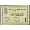 Image 1 : 1 Pesseta. Juny 1937. C.M. d´OGASSA. (Pequeñas manchitas). ESCASO. AT-1673; T-1922. MBC+. PAPE
