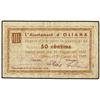 Image 1 : 50 Cèntims. 20 Agost 1937. Aj. d´OLIANA. (Algo sucio. Pequeñas roturas). ESCASO. AT-1689; T-1938. MB