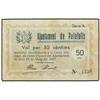 Image 1 : 50 Cèntims. 29 Maig 1937. Aj. de PALAFOLLS. AT-1735; T-1994. MBC. PAPER MONEY OF THE CIVIL WAR