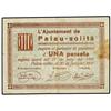 Image 1 : 1 Pesseta. 30 Juny 1937. Aj. PALAU-SOLITÀ. (Manchas). AT-1763; T-2030. MBC. PAPER MONEY OF THE