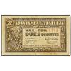 Image 1 : 2 Pessetes. S/F. Aj. de PALLEJÀ. AT-1768; T-1540. MBC. PAPER MONEY OF THE CIVIL WAR: CATALUNYA