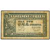 Image 1 : 1 Pesseta. S/F. Aj. de PALLEJÀ. AT-1769; T-1541. MBC. PAPER MONEY OF THE CIVIL WAR: CATALUNYA
